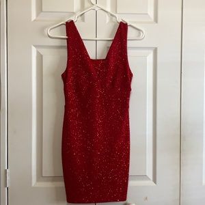 Red Sparkly dress